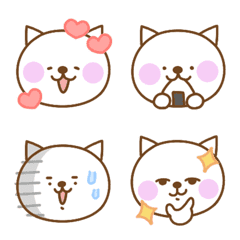 White cat's Emoji summer ver.
