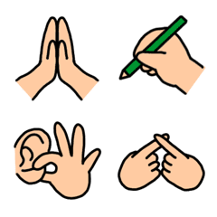 hand sign emoji by.kimidoringo