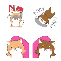 Shiba Inu various status stickers