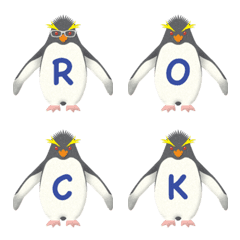 rockhopper penguin alphabet emoji