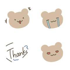 Emoji de urso pastel