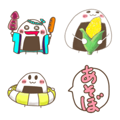 Onigiri -san for summer emoji