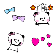 Ribbon LOVE Panda