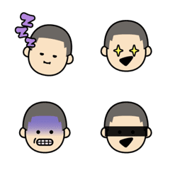 Men's Emoji / Shaven Head.A