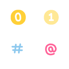 Pastel Number Emoji