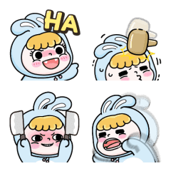 Rosie the Hopping Bunny: Animated Emoji