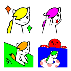 Horse and carrot emoji