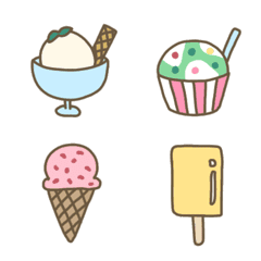 Ice cream Dull Fluffy Emoji