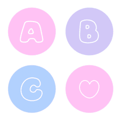 Colorful emoji: 15 ABC
