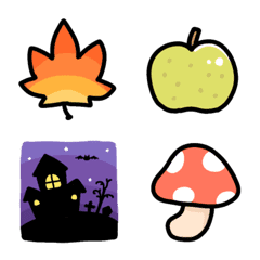 Emoji in autumn