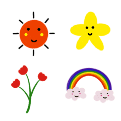 Flowers and Rainbow in my heart
