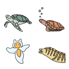 かわいい海の生き物たち
