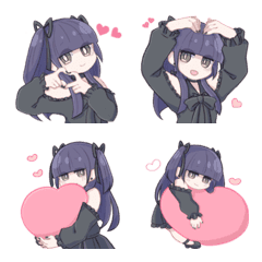 Gothic lolita girl Emoji 2