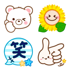 Natural design, summer Emoji japan