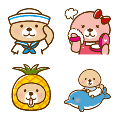 Rakko-san Moving emoji in Summer