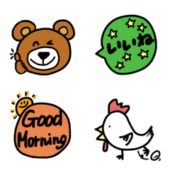 animal/Emoji/speech bubbles