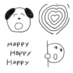 simple handwritten Emojis 2