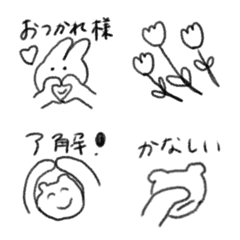 simple handwritten Emojis 5