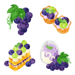 Cute Grape Sweets Emoji