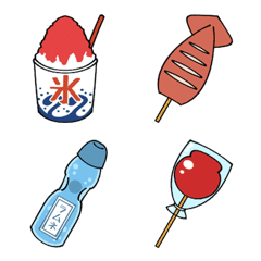 Summer festival illustration emoji