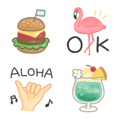 summer emoji animation version in hawaii