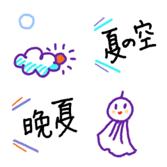 Daily word emoji 06 - Summer