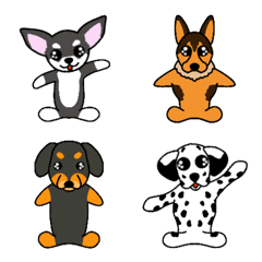 Emoji of cute-eyed dogs.