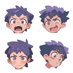 anime stickers-boy1