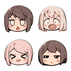 anime stickers-girl1