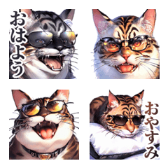Sunglasses cat emoji
