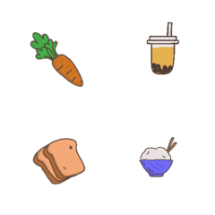 อิโมจิ. อาหารของกินน่ารัก