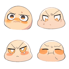 anime stickers-pie face