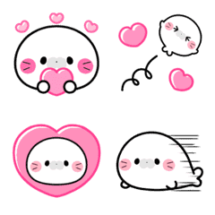 Animated very cute seal emoji from Cocoa – LINE Emoji | LINE STORE