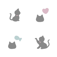 Grey Cat Emoji