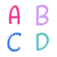 3D English letters