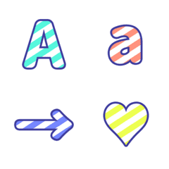 summer bright colors Letter Emoji