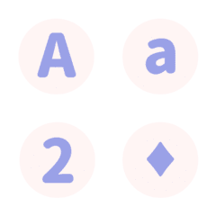 粉藍色系 圓 ♥ ABC 123 英文 數字 字母