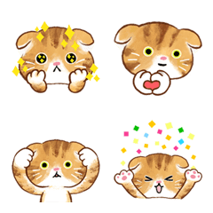 Scottish Fold Cat Emoji : Cat Emoji 2