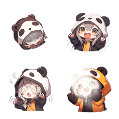 girl in panda costume