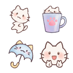 Cute Neko-chan Emoji2