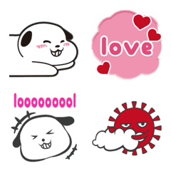 triangular-eyed dog 01 Emoji
