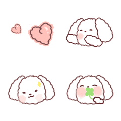 Maltese dog fluffy Emoji