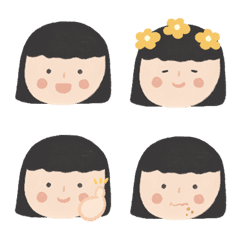 The Girl emojis
