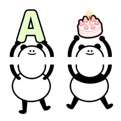 panda Emoji Letter
