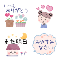*every day*cute emoji & mini sticker...1