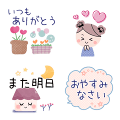 *every day*cute emoji & mini sticker...1