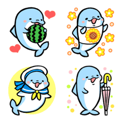 Cute! dolphin emoji 5 summer