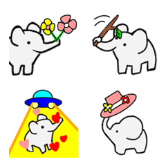Elephant and heart emoji