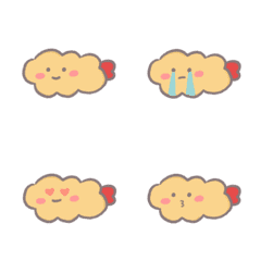 Dried Tofu's emoji | Cloud Fried Shrimp