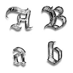 The Metallic Calligraphy (Gothic)